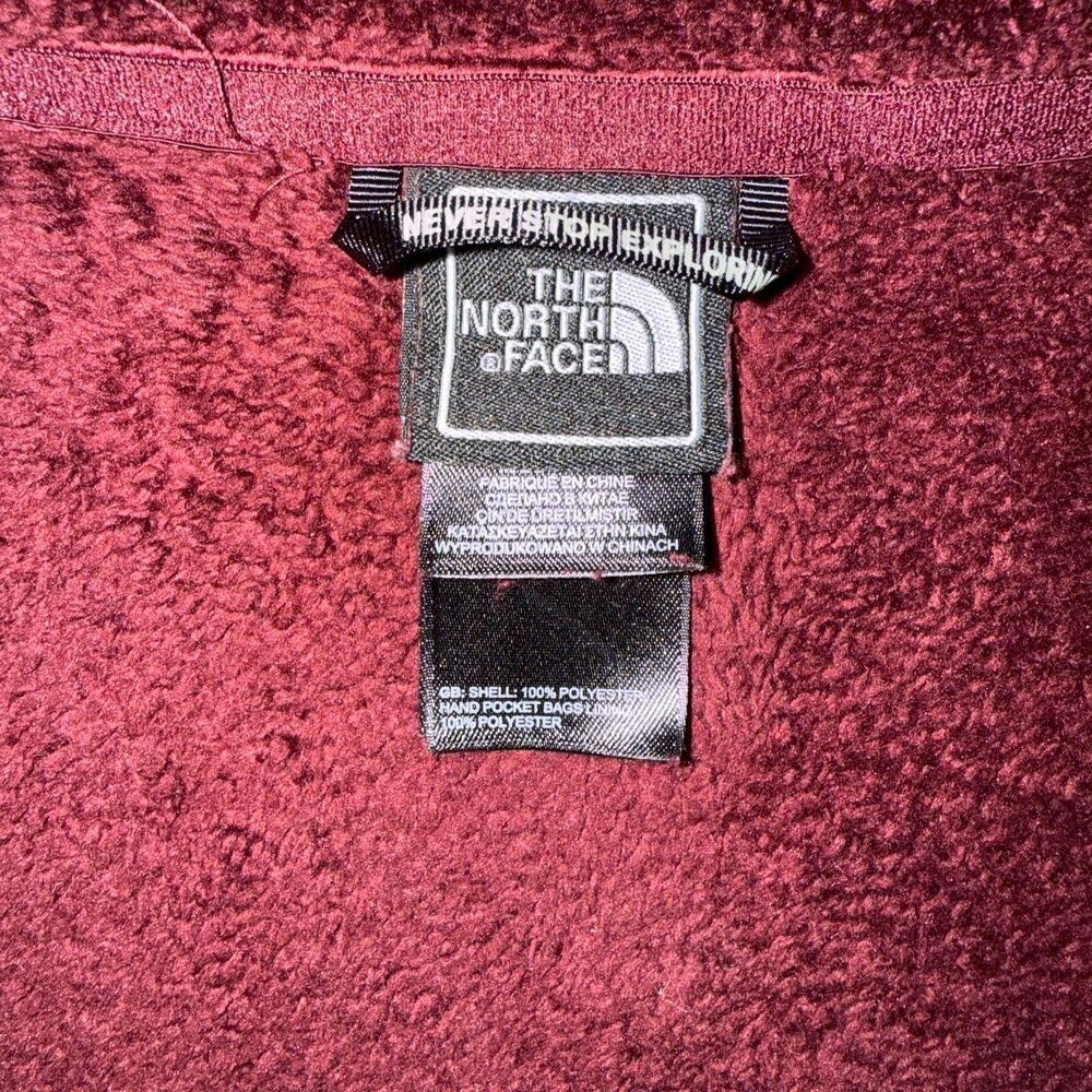 The North Face Osito Fleece Jacket – Women’s Medium – Burgundy – Full-Zip - Picture 9 of 10